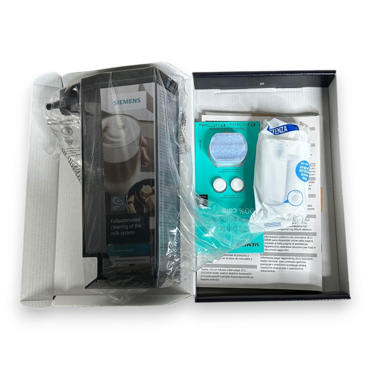 Siemens TQ517D03 EQ500 Kaffeevollautomat integral intuitives Farbdisplay Doppeltassenfunktion