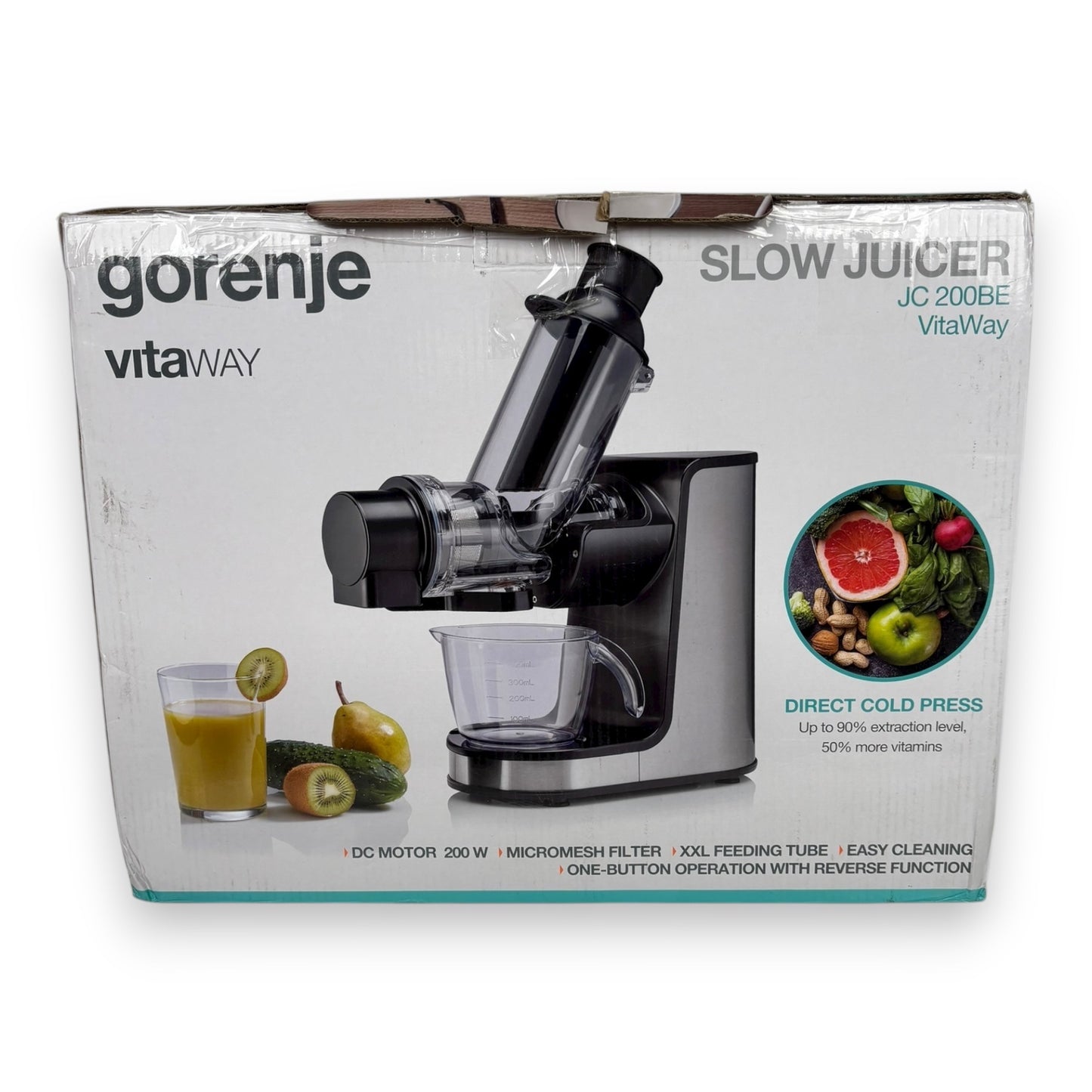 Gorenje Slow Juicer JC200BE Entsafter 200W