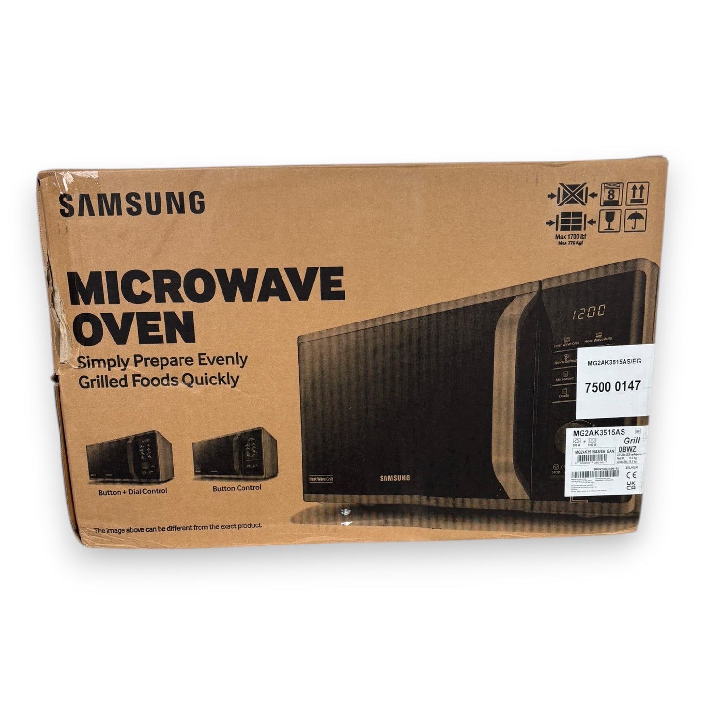 Samsung MG2AK3515AS Mikrowellenherd 800W 23 Liter mit Grill
