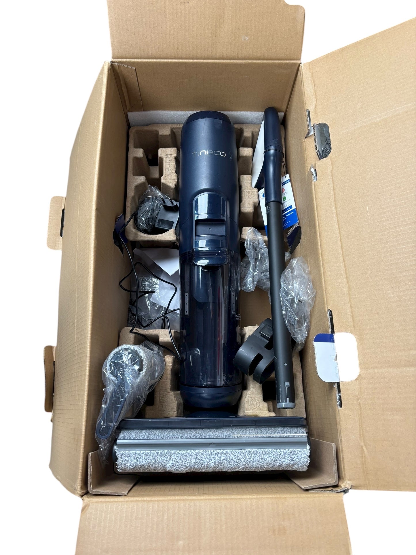 Tineco Nass-Trocken-Akkusauger Floor One S6 PET mit Tierhaarfilter beidseitige Kantenreinigung