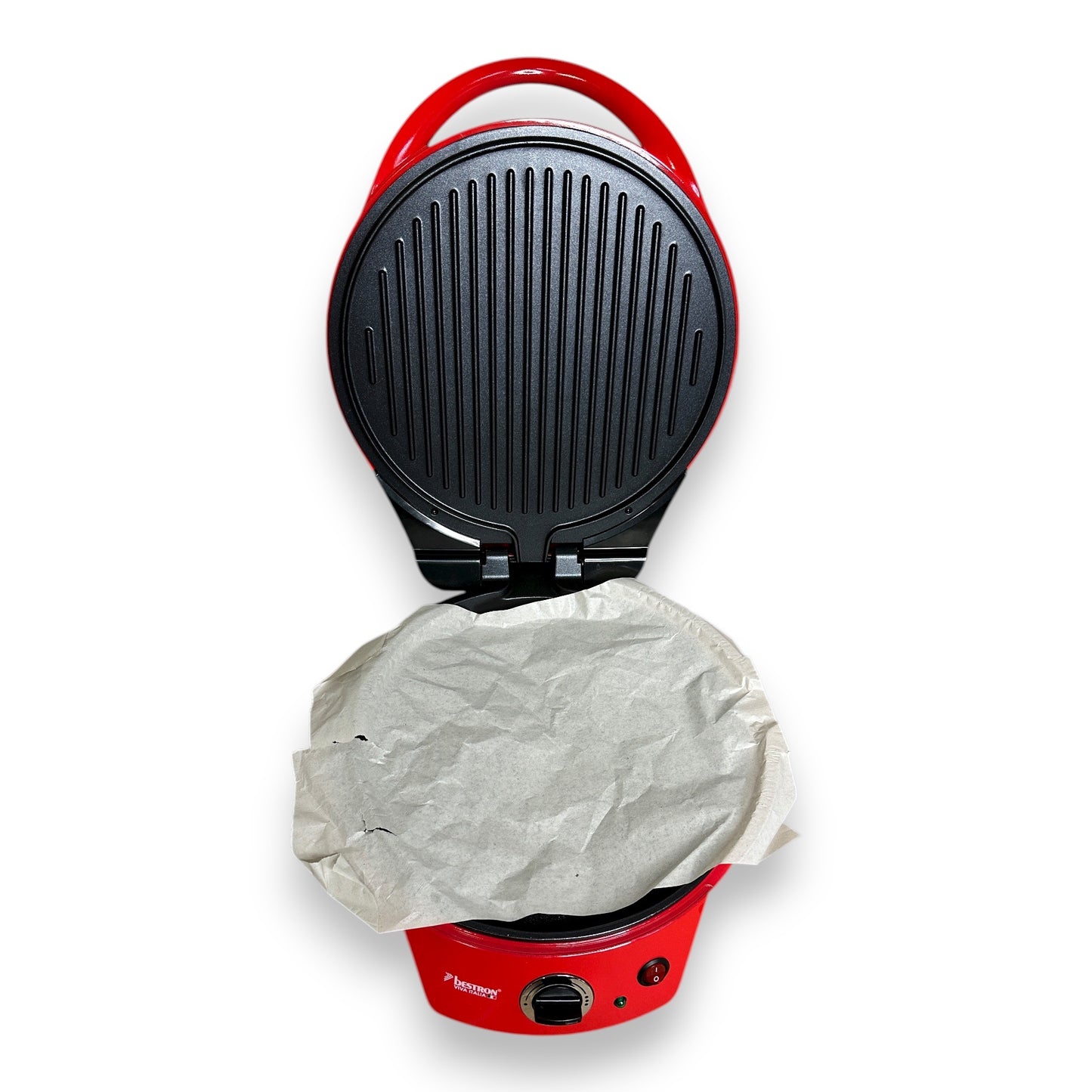 Bestron APZ400 elektrischer Pizzaofen Pizza Maker 1.800 Watt Rot