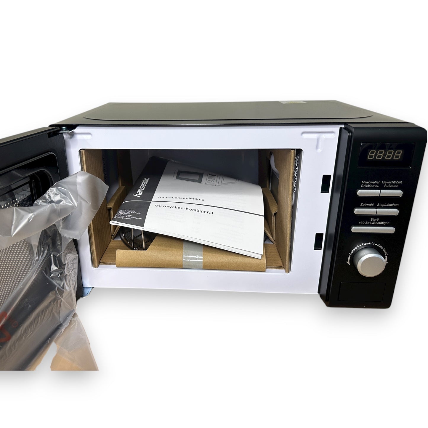 Hanseatic Mikrowelle AG720CGE-PM 2 in 1 Grill, 8 Automatikprogramme