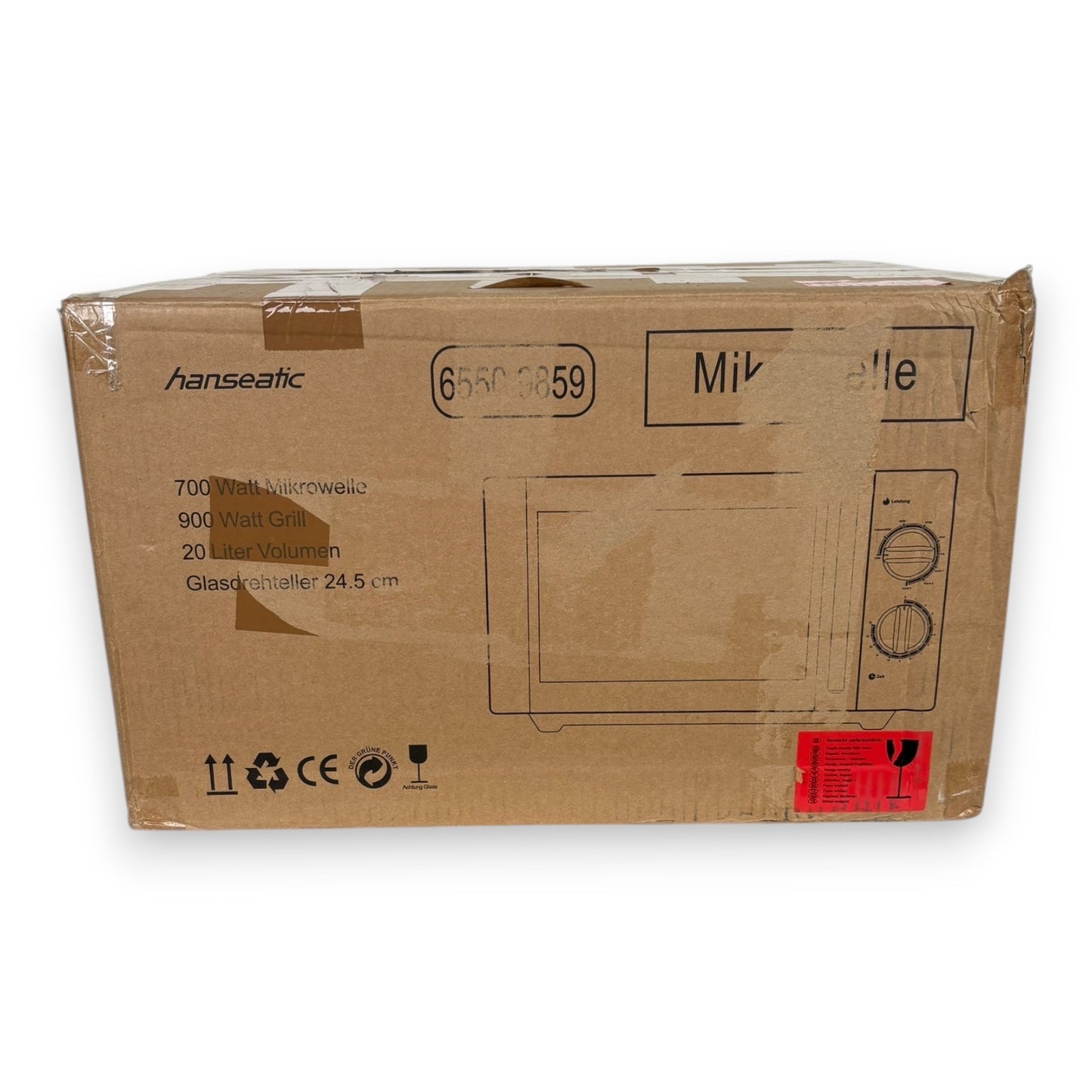 Hanseatic D70H20L-DB(A13) Mikrowelle 2 in 1 700 W Grillfunktion