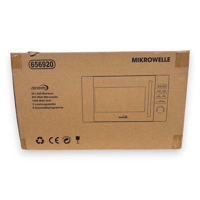 Hanseatic Mikrowelle 656920 Auftaufunktion 800W