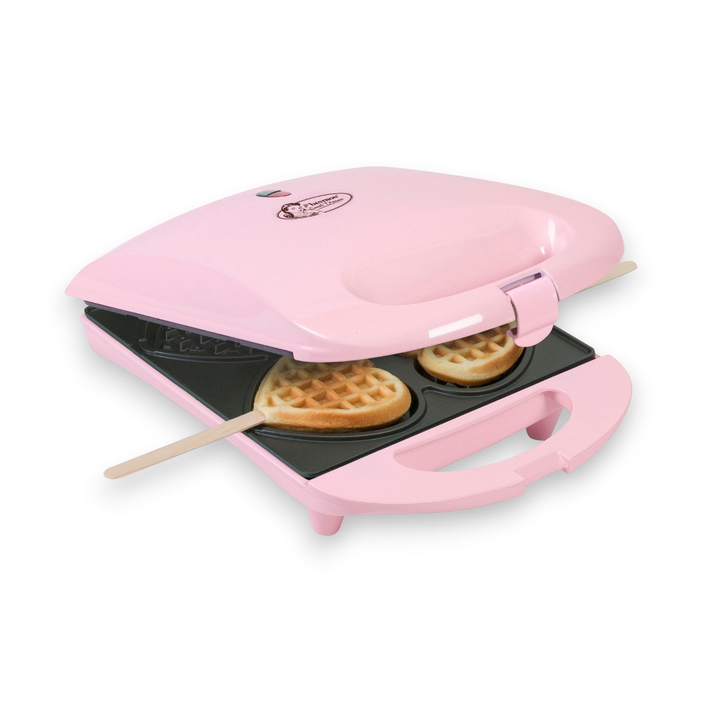 Bestron Waffeleisen DSW271 780 W, Herzwaffeln am Stiel 780 W inkl. Stäbchen