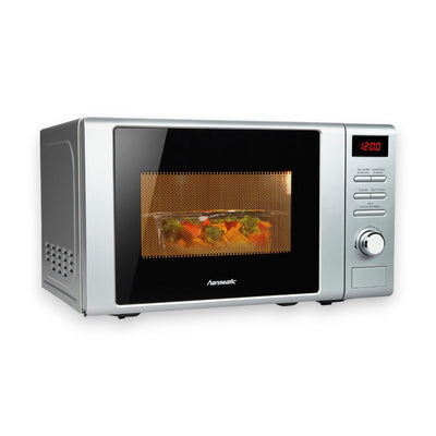 Hanseatic AG720CGE-PM Mikrowelle 2 in 1 Grill, Auftaufunktion, 8 Automatikprogramme