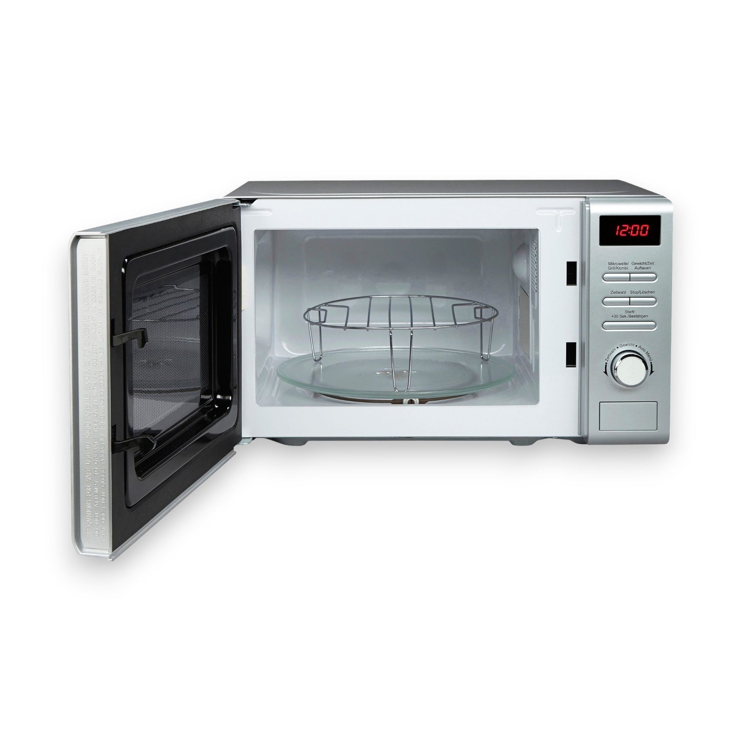 Hanseatic AG720CGE-PM Mikrowelle 2 in 1 Grill, Auftaufunktion, 8 Automatikprogramme