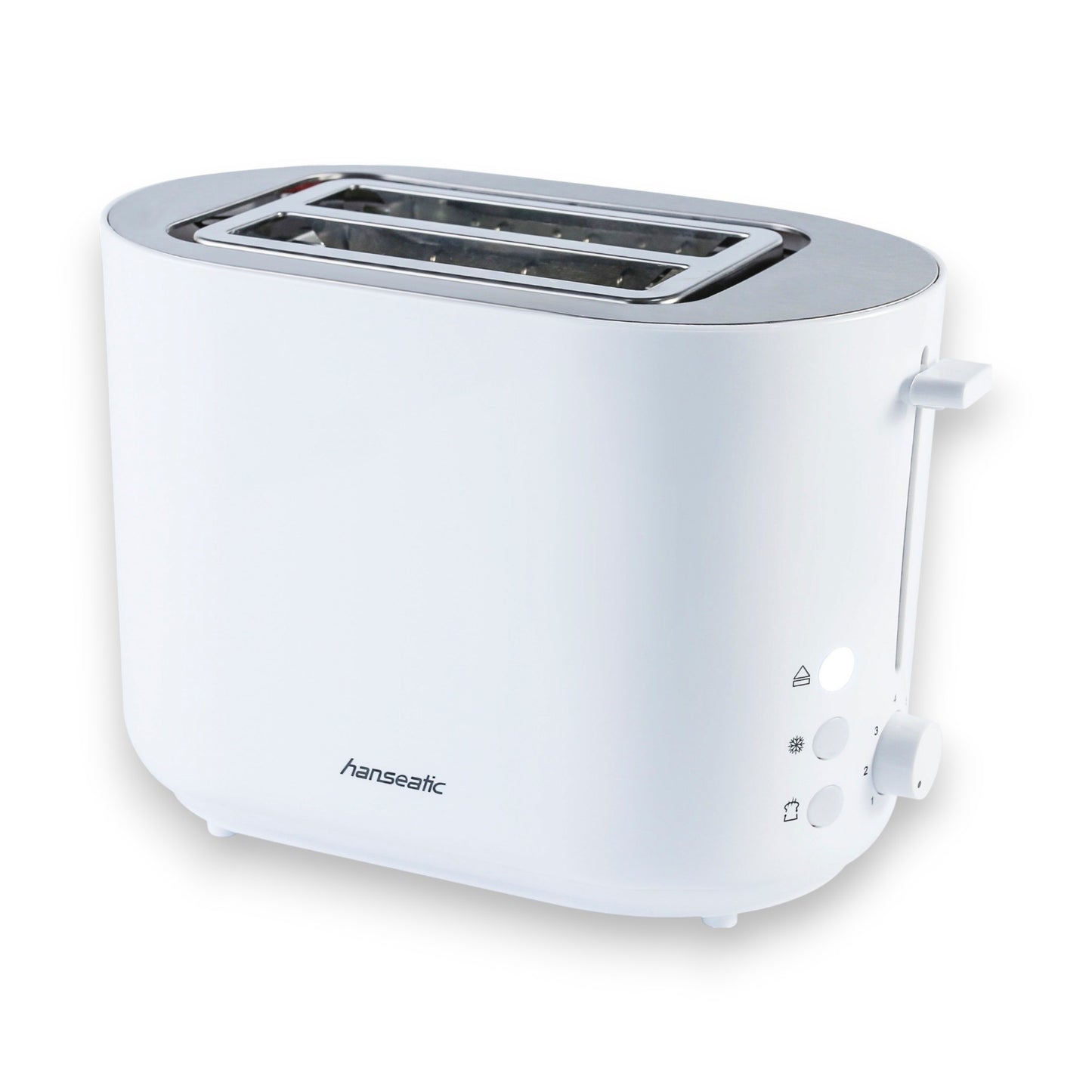 Hanseatic Toaster HT2850WD 2-Scheiben weiß Edelstahl 850W