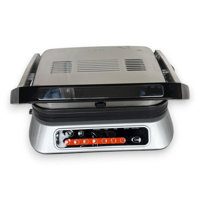 Hanseatic GC5005l-GS Kontaktgrill Silber 2100W 7 Grillprogramme