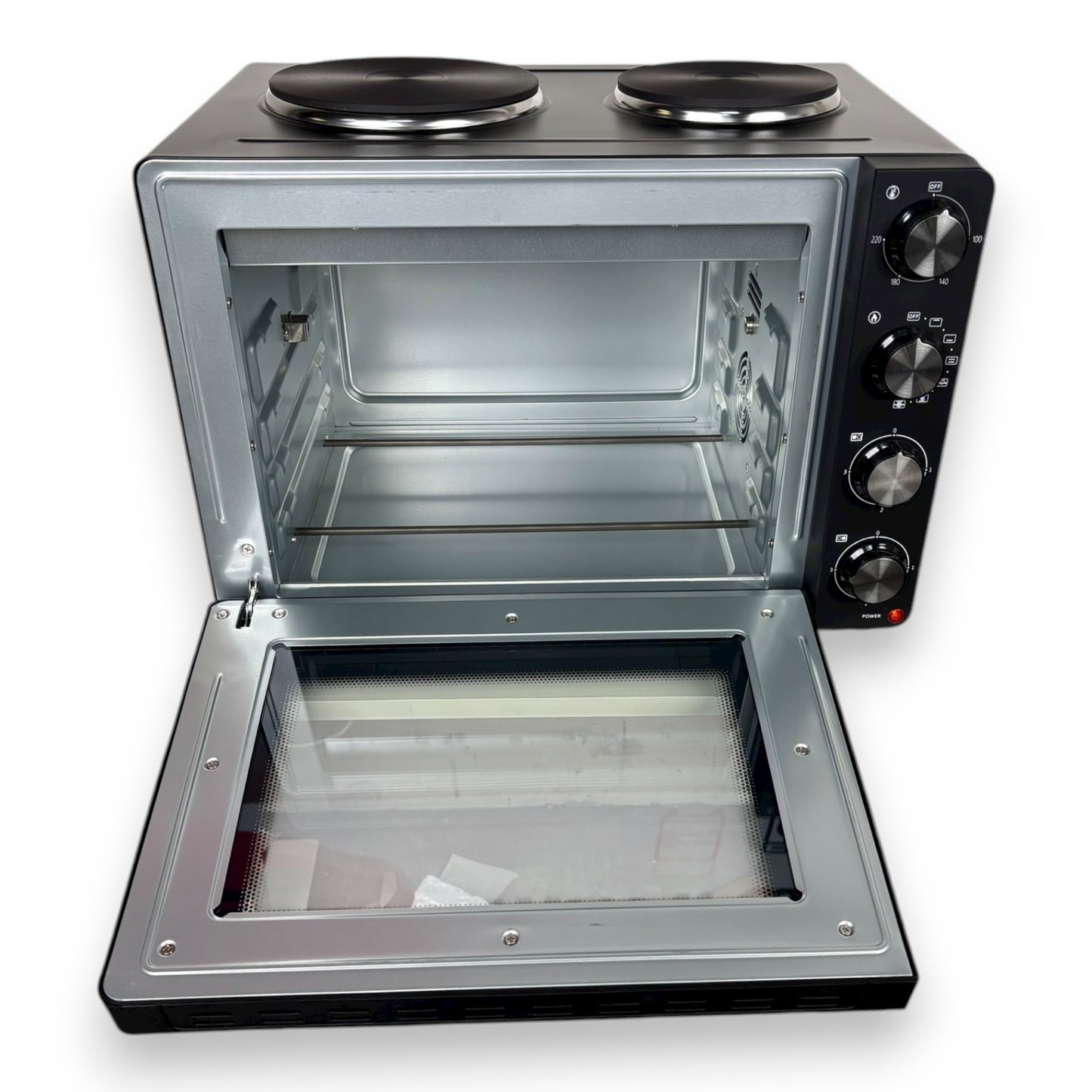 Hanseatic HMO366BKB Kleinküche Doppelkochplatte 2940 W