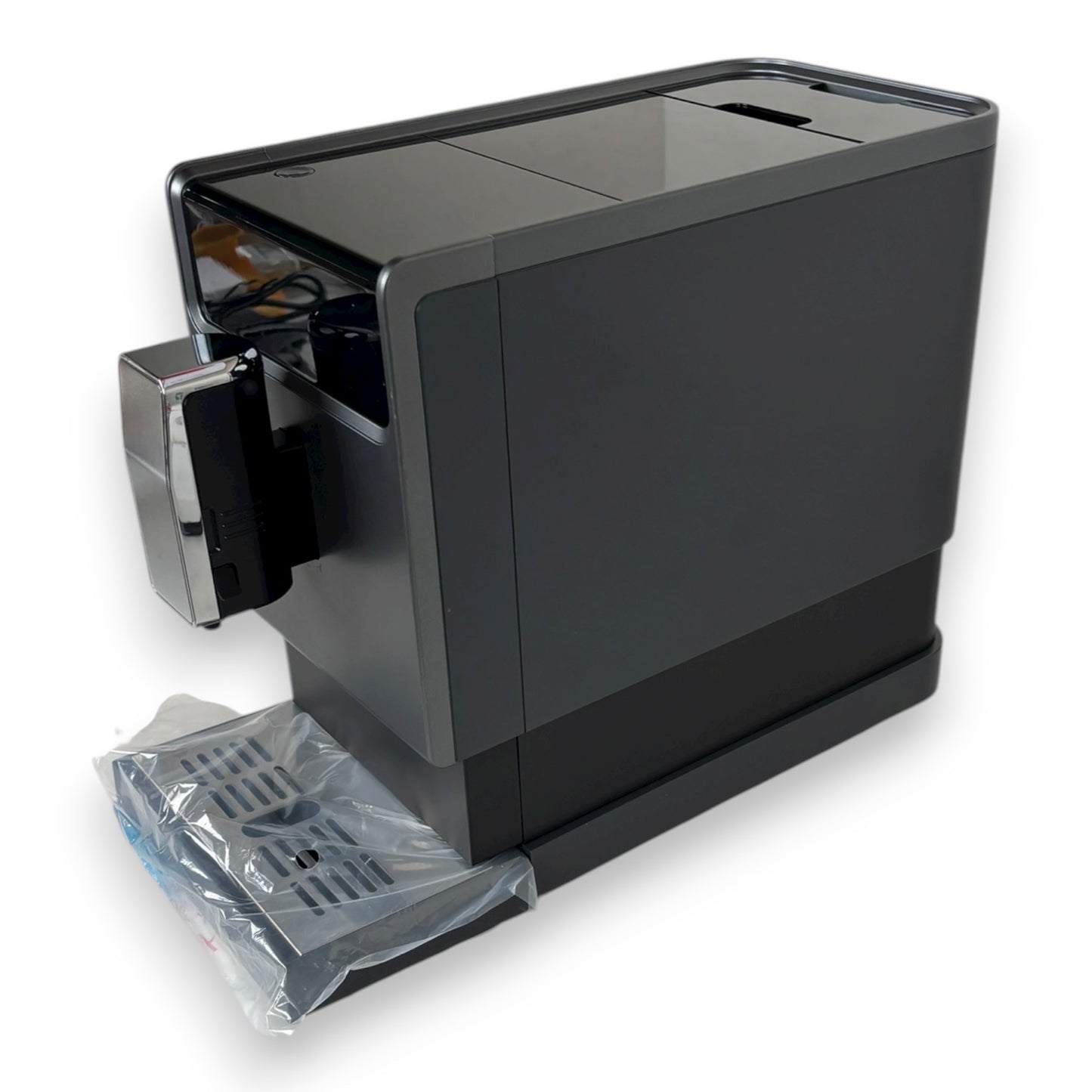 Hanseatic HACM121470ST Kaffeevollautomat magnetisch, abnehmbare Tassenabstellfläche, zwei separate Milchtanks