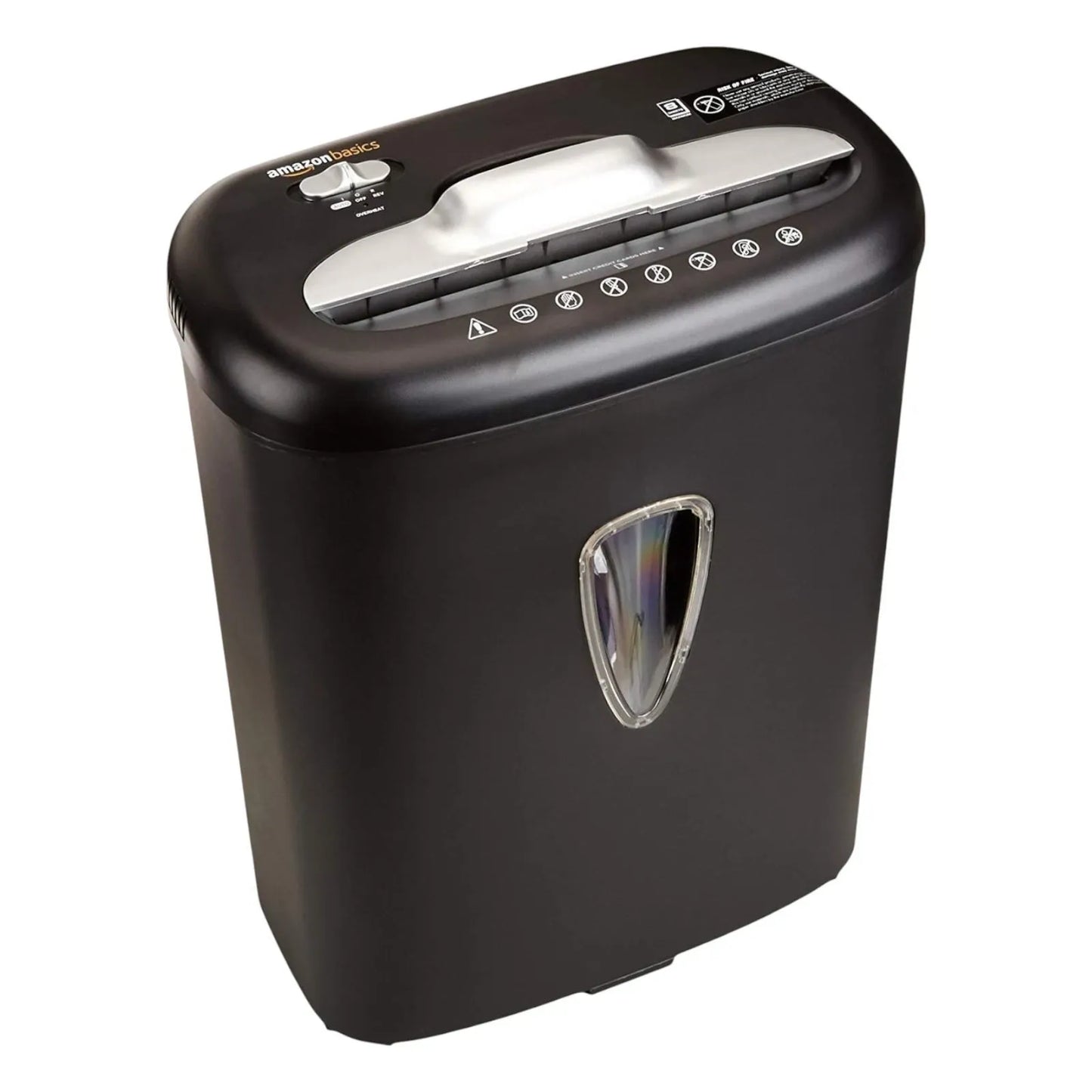 Hochsicherheits Kreuzschnitt Aktenvernichter AmazonBasics B01GG76234 schwarz