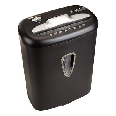 Hochsicherheits Kreuzschnitt Aktenvernichter AmazonBasics B01GG76234 schwarz