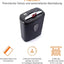 Hochsicherheits Kreuzschnitt Aktenvernichter AmazonBasics B01GG76234 schwarz
