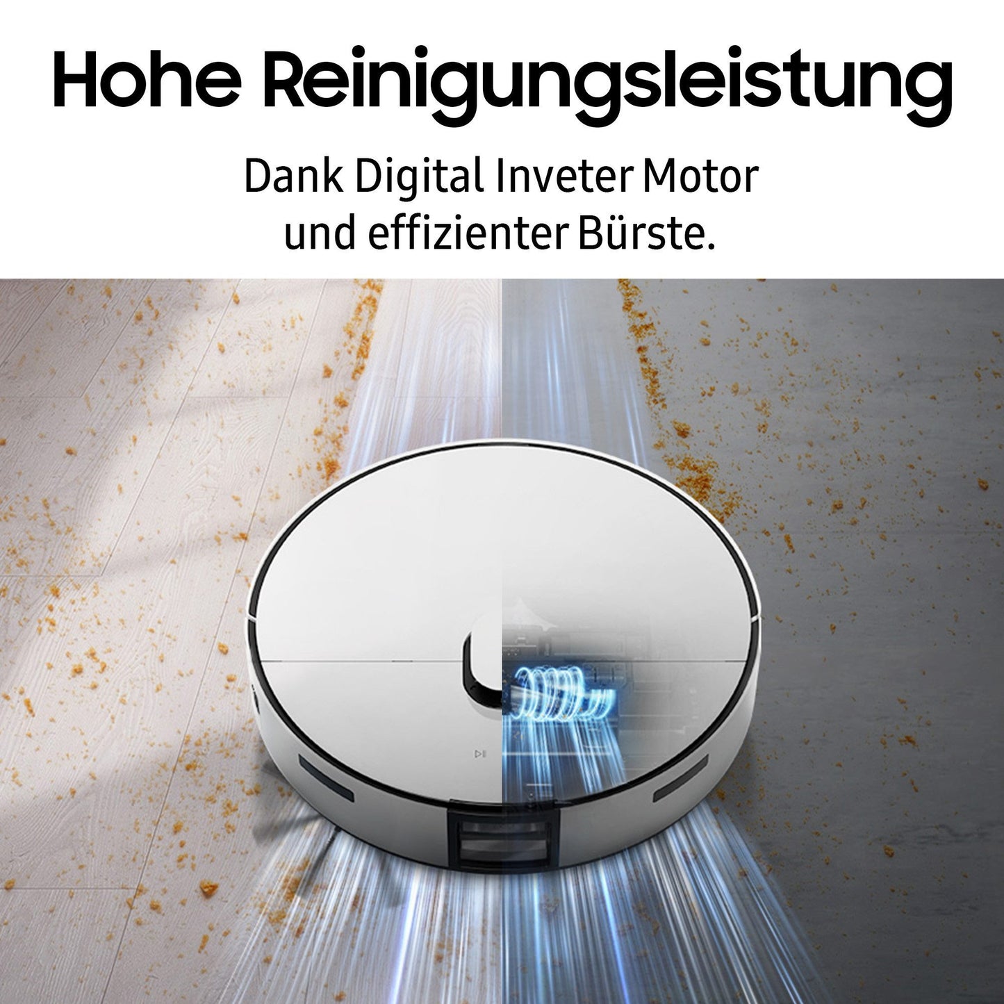 Samsung VR7MD97A14G/WD Saugroboter mit Wischfunktion BESPOKE Jet Bot Combo AI Steam, KI-Objekterkennung