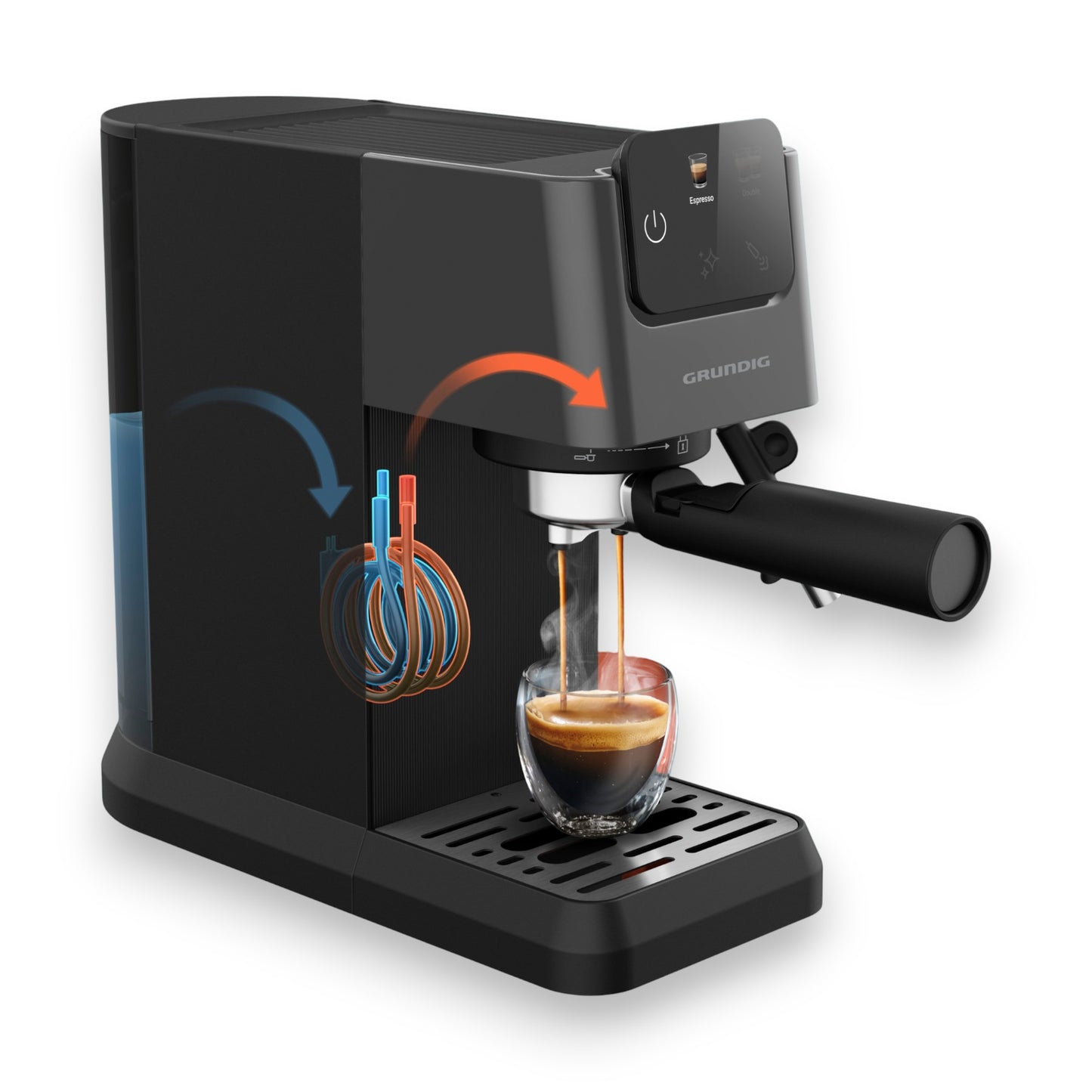 Grundig KSM 4330 Espressomaschine mit Touch-Display