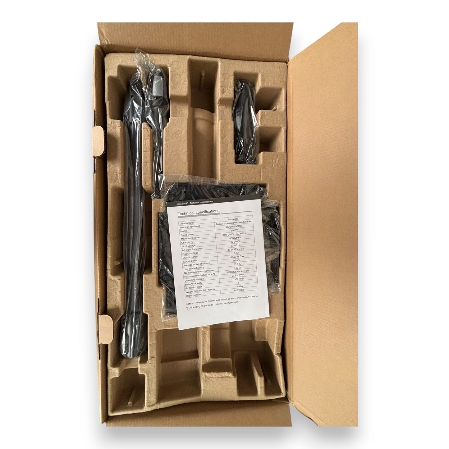 Hanseatic HVS165DBMC Akku-Stielstaubsauger LED Multifunktionsanzeige und beleuchtete Bürste