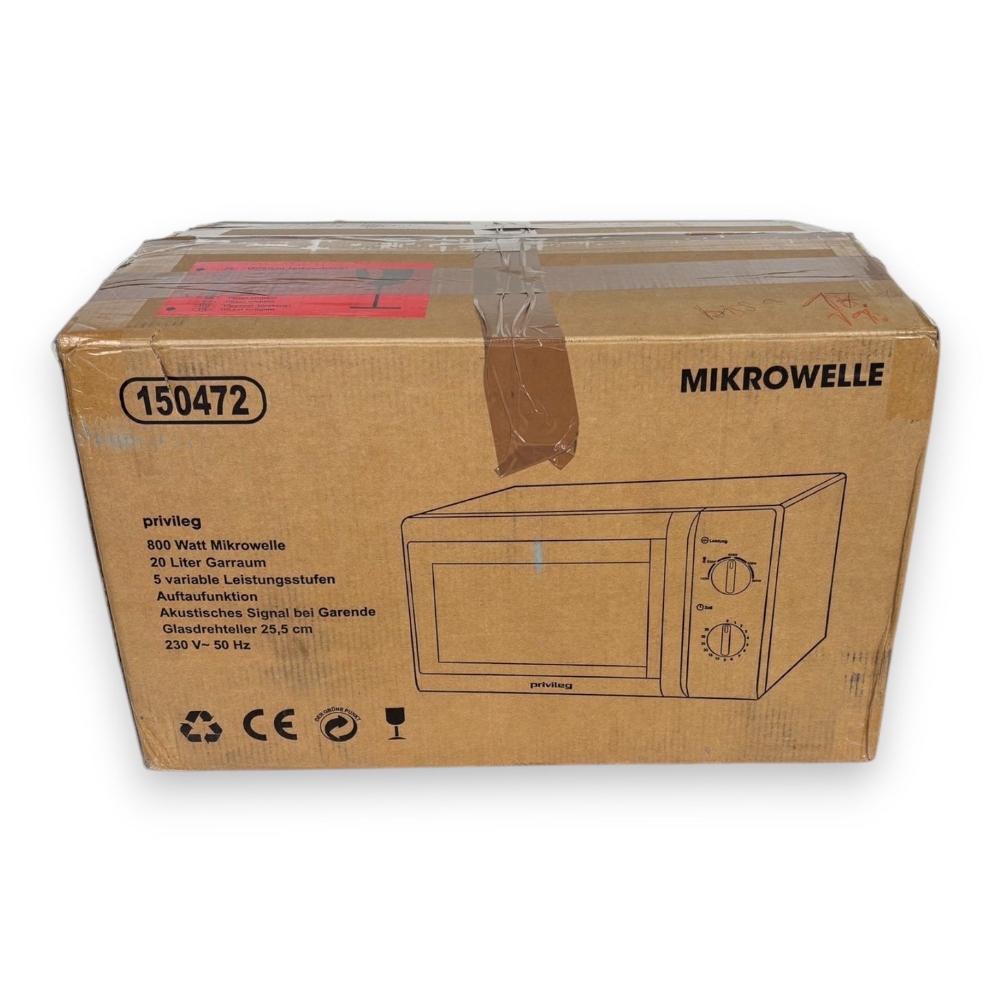 Privileg 150472 Mikrowelle 800W Weiß