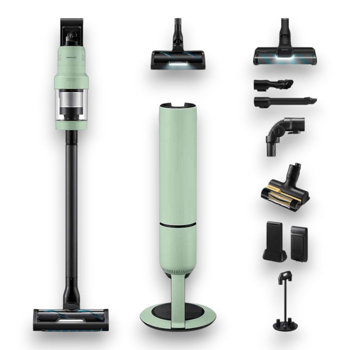 Samsung Akku-Handstaubsauger BESPOKE AI Jet Ultra Akku+ CompleteClean VS90F40EEM/WD 100min Akku