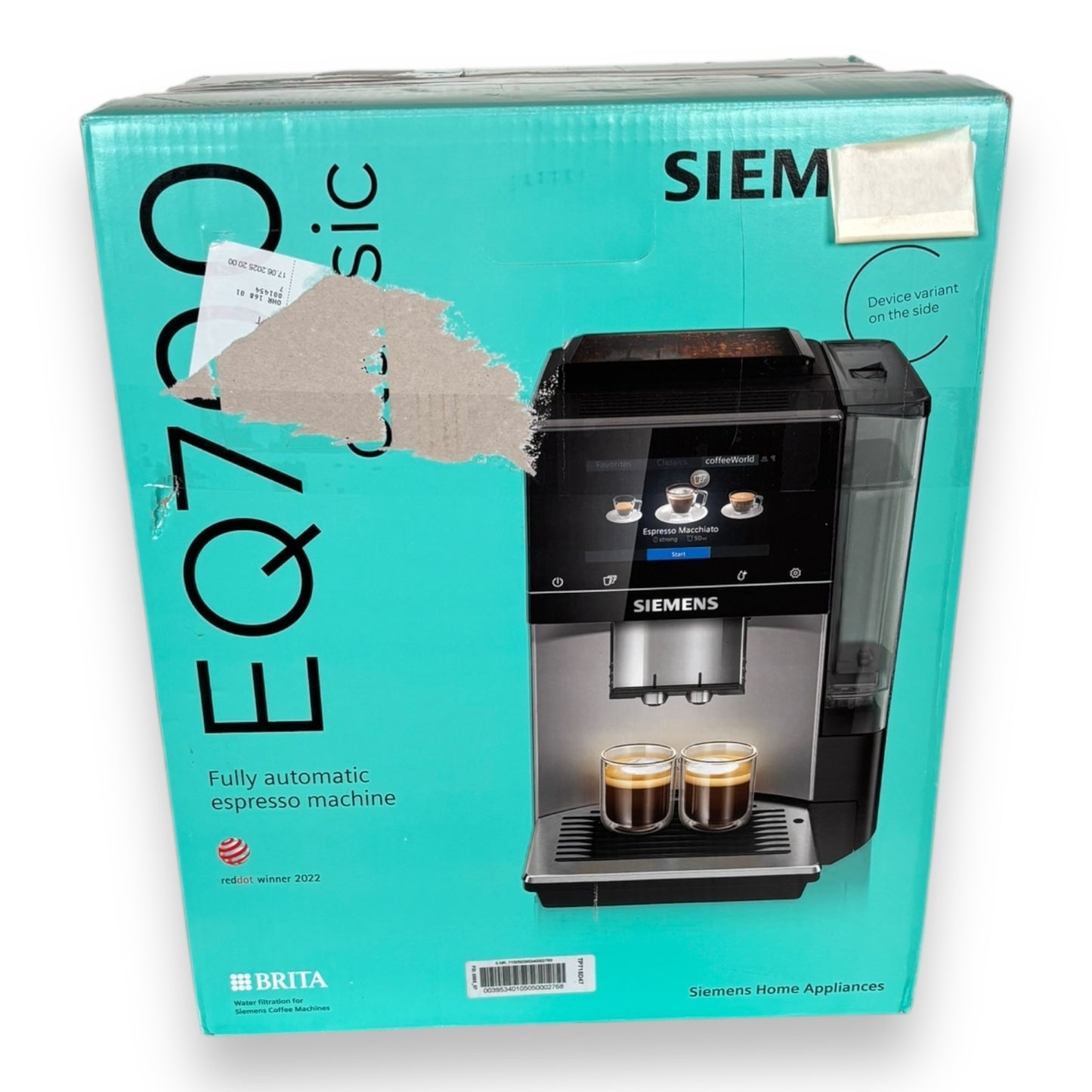 Siemens Kaffeevollautomat EQ700 classic TP715D47, Cold Brew