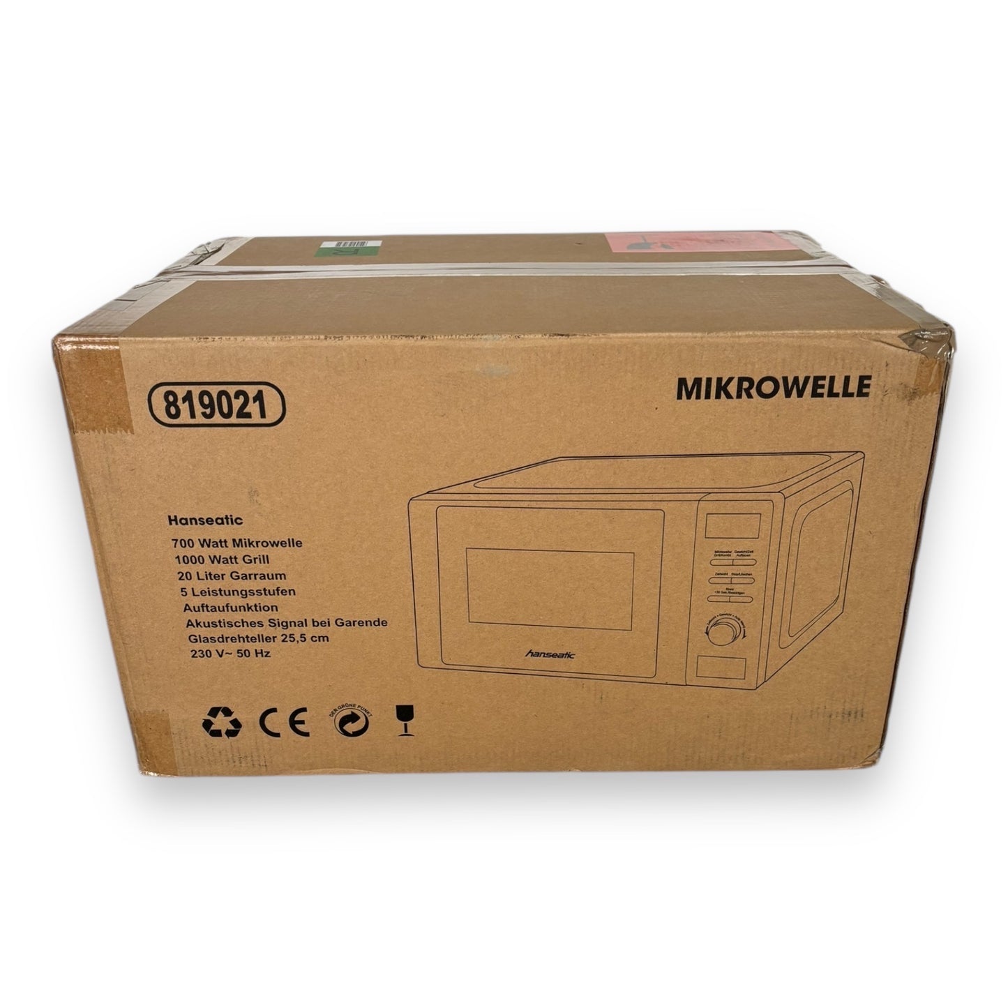 Hanseatic Mikrowelle AG720CGE-PM 2 in 1 Grill, 8 Automatikprogramme