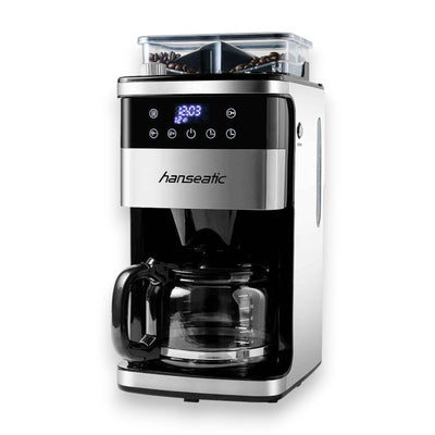 Hanseatic Filter Kaffeemaschine Mahlwerk HCMG105015SD 1,5l Kaffeekanne Timer