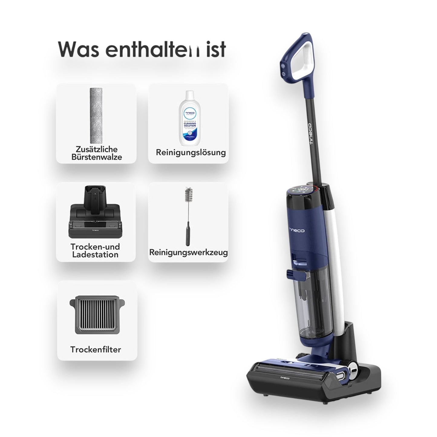 Tineco Floor One S7 Flashdry PET Nass-Trocken-Sauger Heißluft-Trocknung