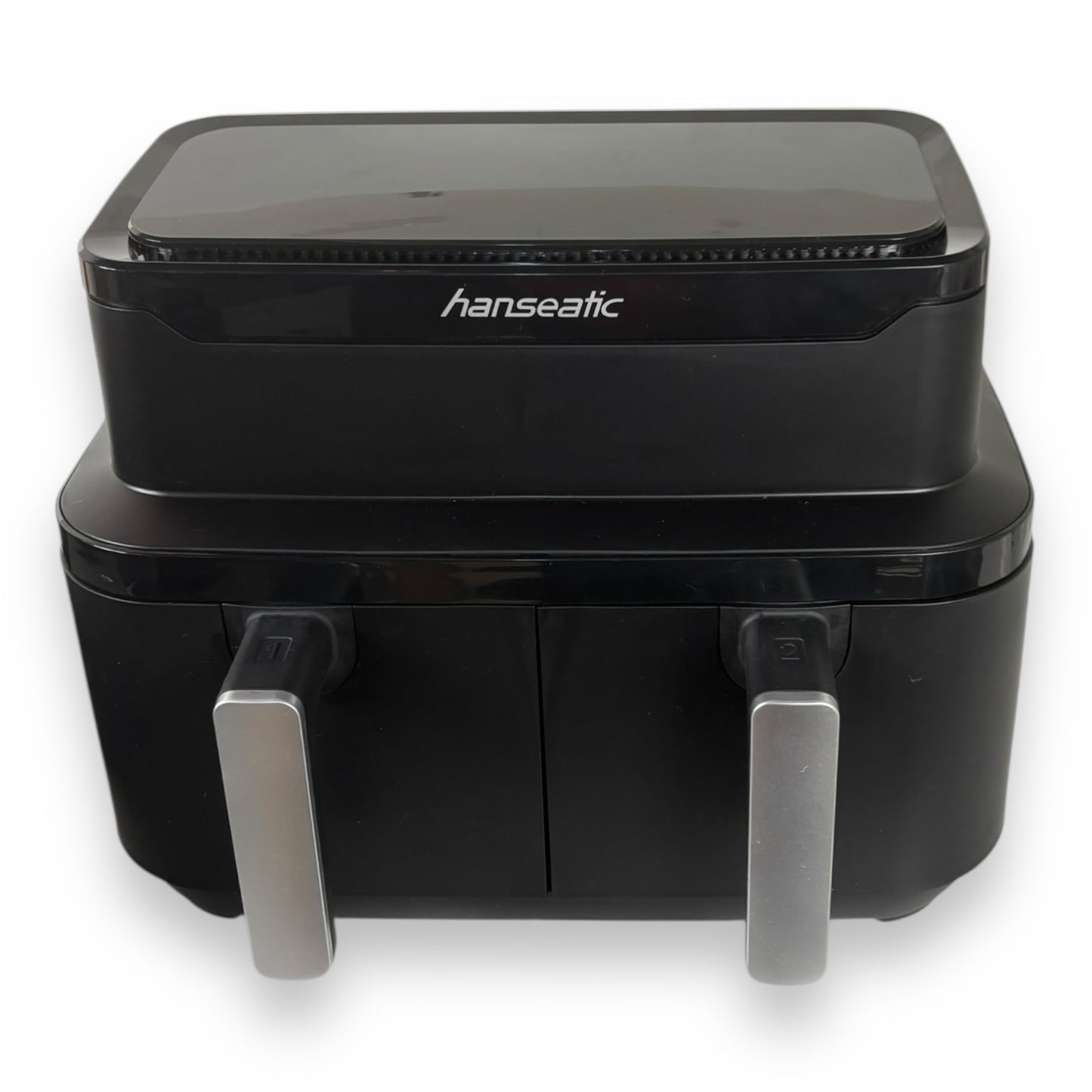 Hanseatic Heißluftfritteuse HAF212600D XXL-Volumen 9L mit Dörrfunktion 2 Einschüben Touchdisplay