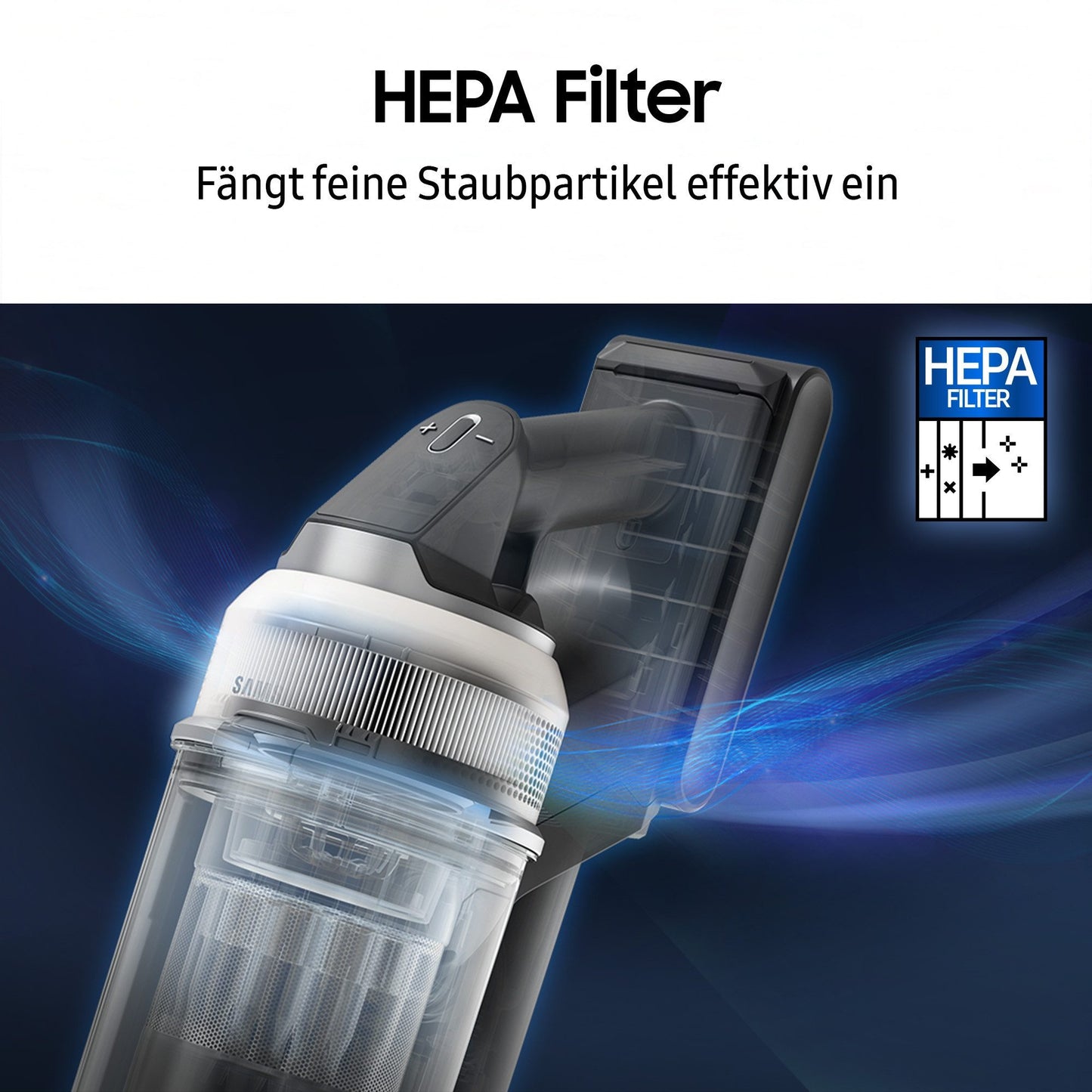 Samsung Akku-Handstaubsauger VS90F40EEK/WD BESPOKE AI Jet Ultra Akku + CompleteClean