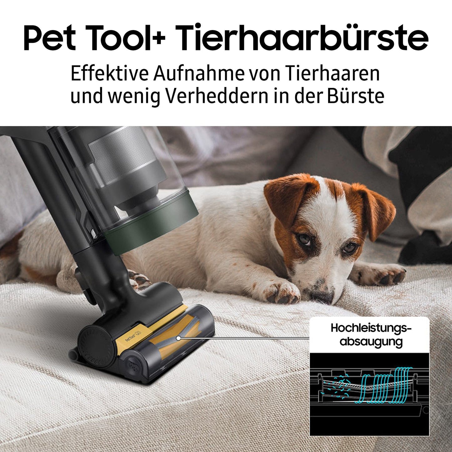 Samsung Akku-Handstaubsauger VS90F40EEK/WD BESPOKE AI Jet Ultra Akku + CompleteClean