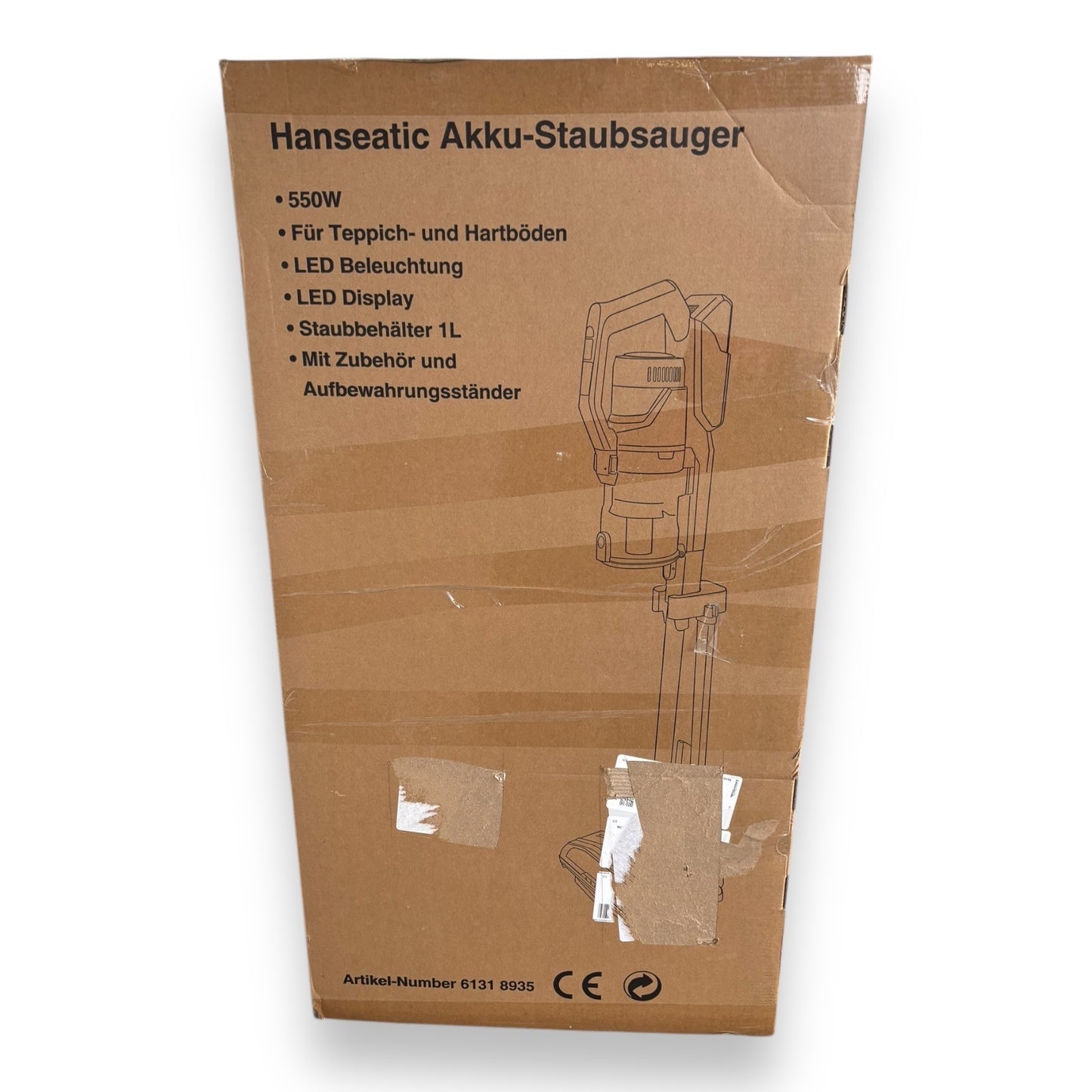 Hanseatic Akku-Stielstaubsauger HVS165DBMC LED Multifunktionsanzeige