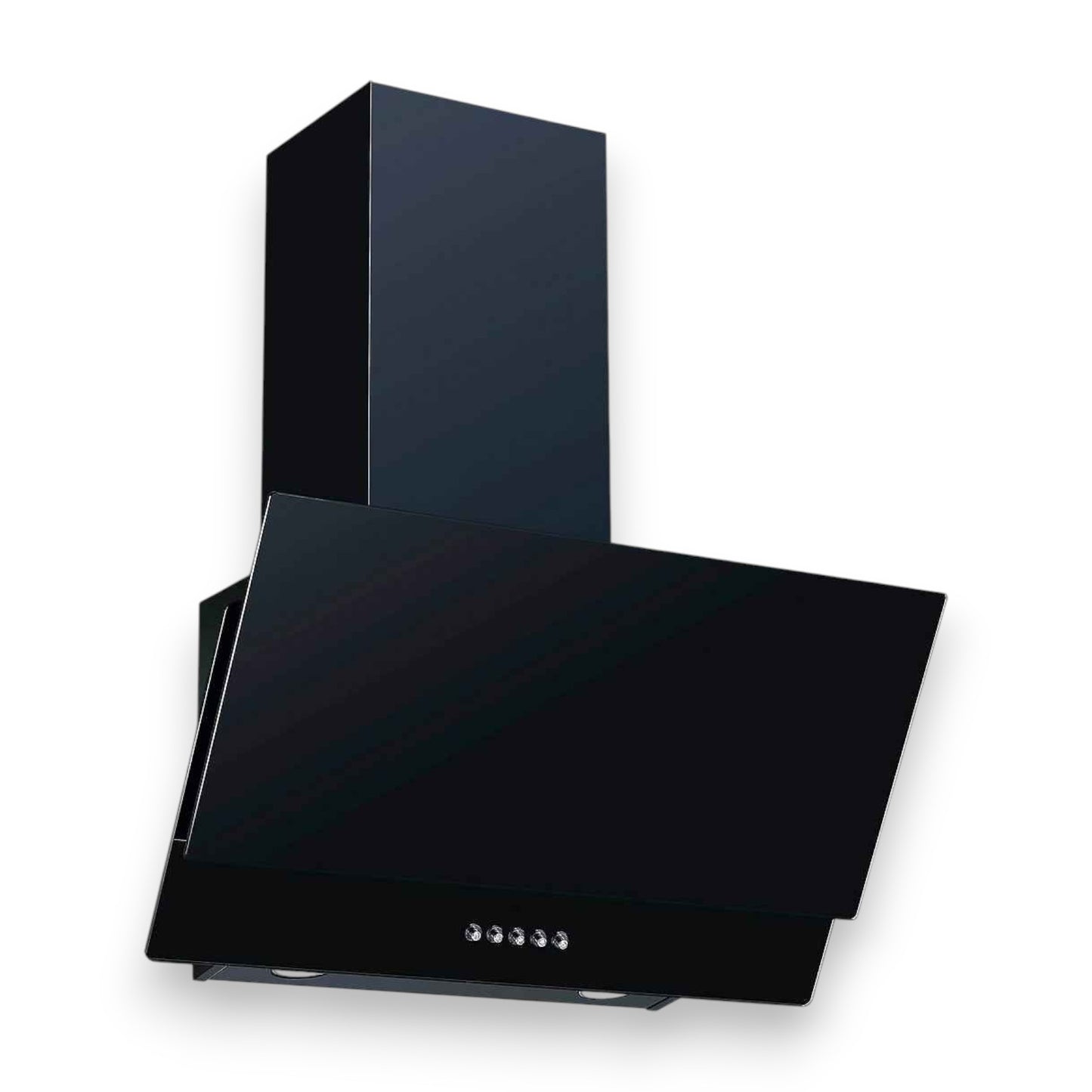 Dunstabzugshaube Kopffreihaube Schwarz 60cm- Hanseatic SY-103E9G-P1-C120-L52-600