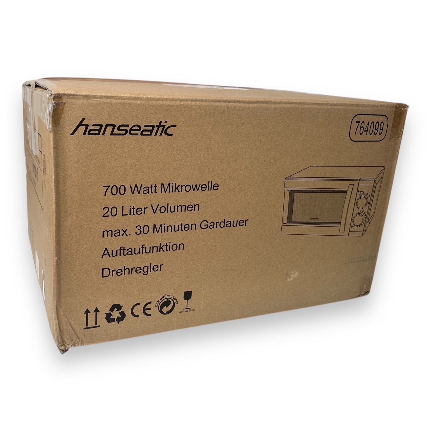 Hanseatic SMH207P3H-P Mikrowelle 700W schwarz