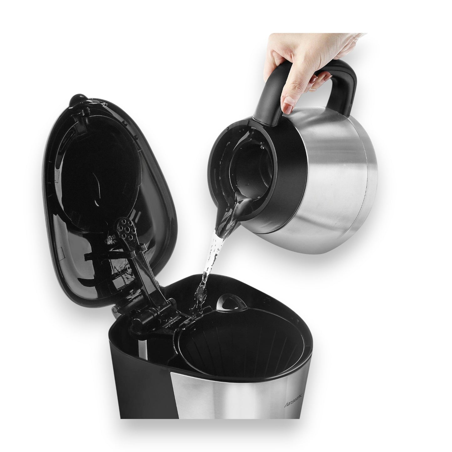 Hanseatic HCM9001TJSD Filterkaffeemaschine Papierfilter 1l Edelstahl-Thermokanne
