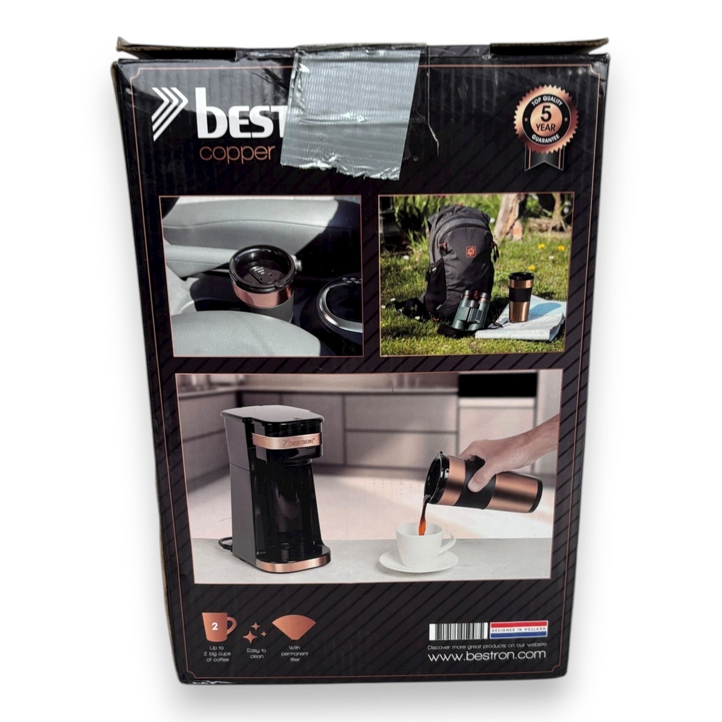 Bestron Filterkaffeemaschine 0,42l Kaffeekanne