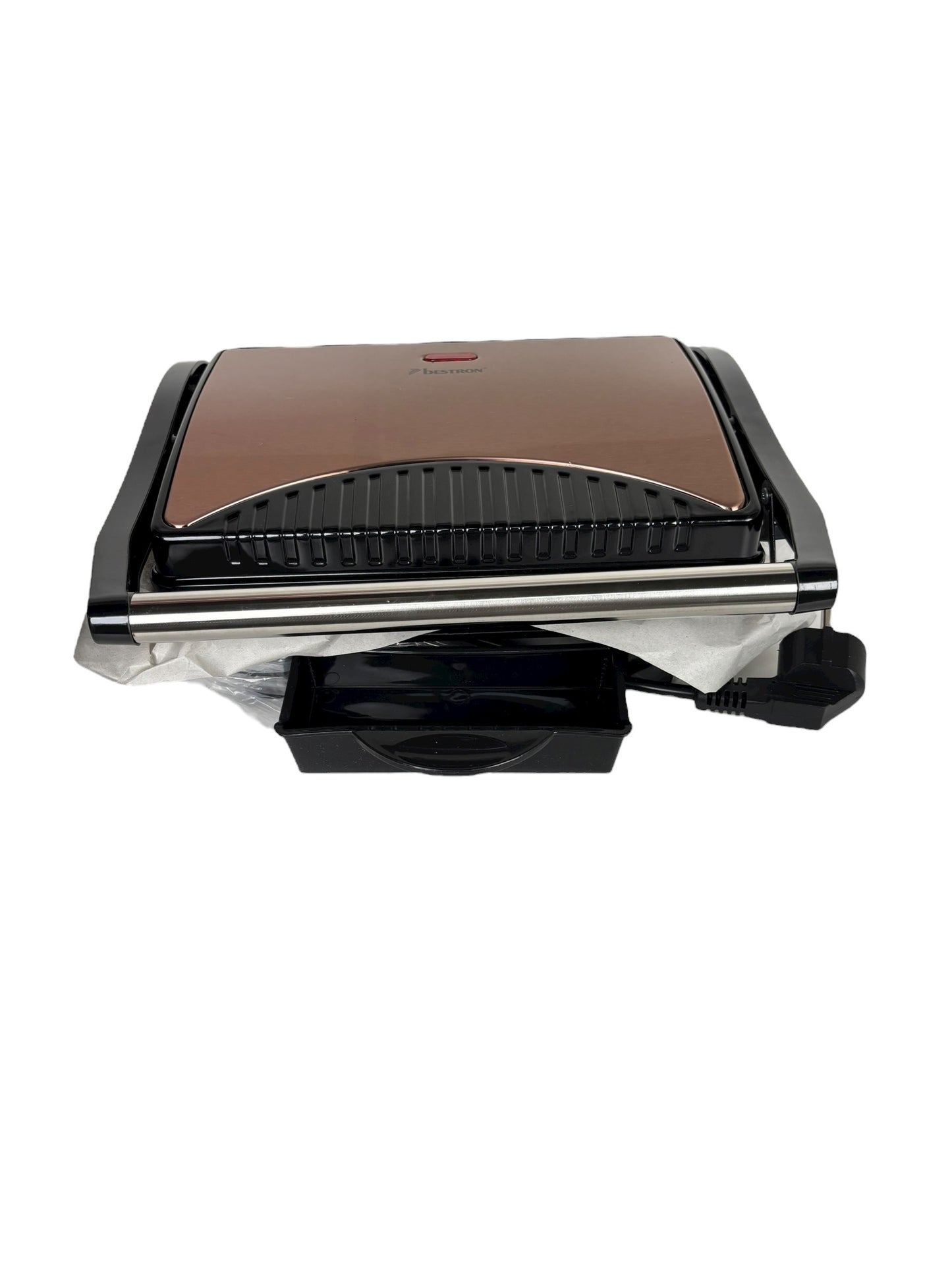 Bestron ASW113CO Elektrogrill 1000 Watt Sandwich Grill Kupfer