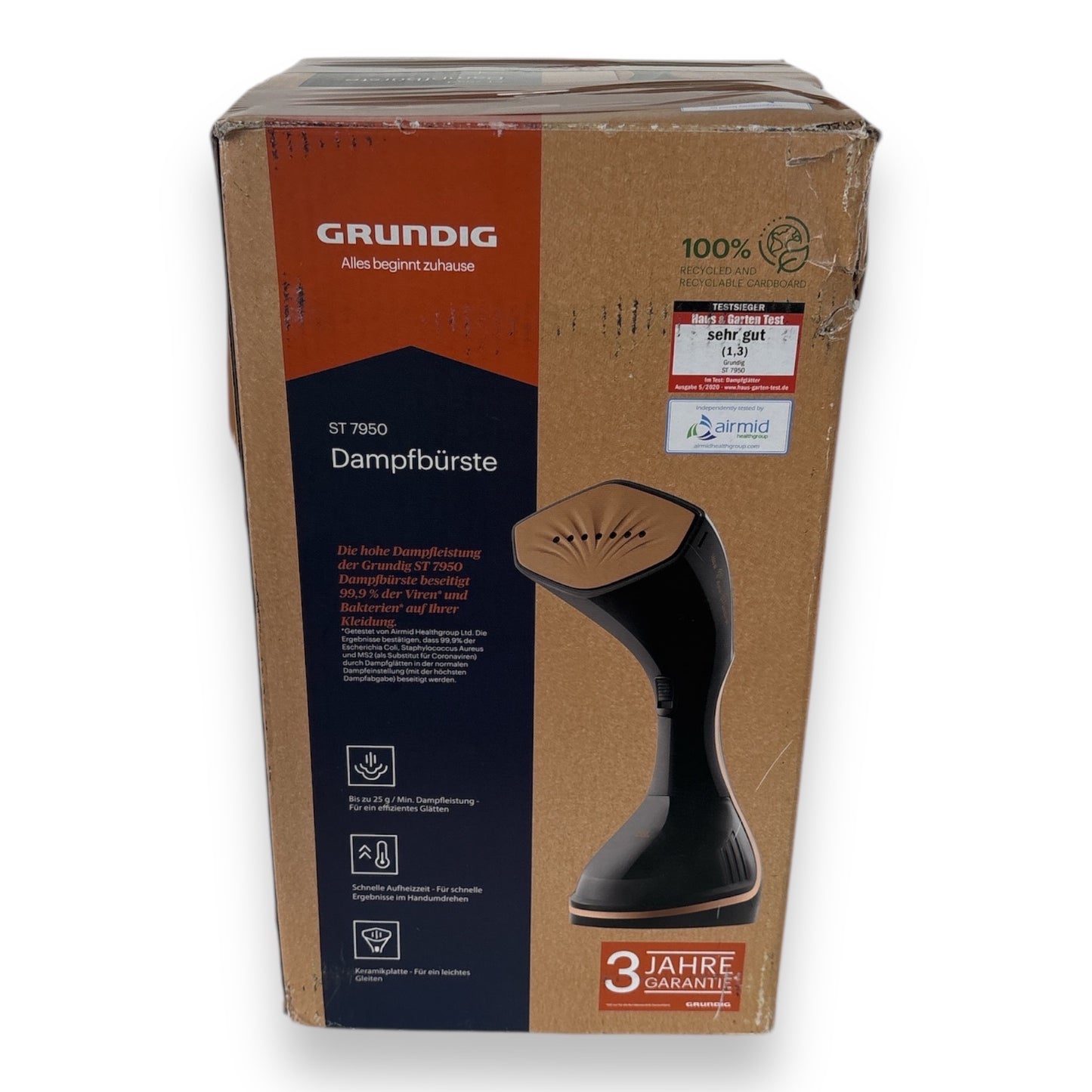 Grundig ST 7950 Dampfbürste 1600 W Keramikbeschichtet