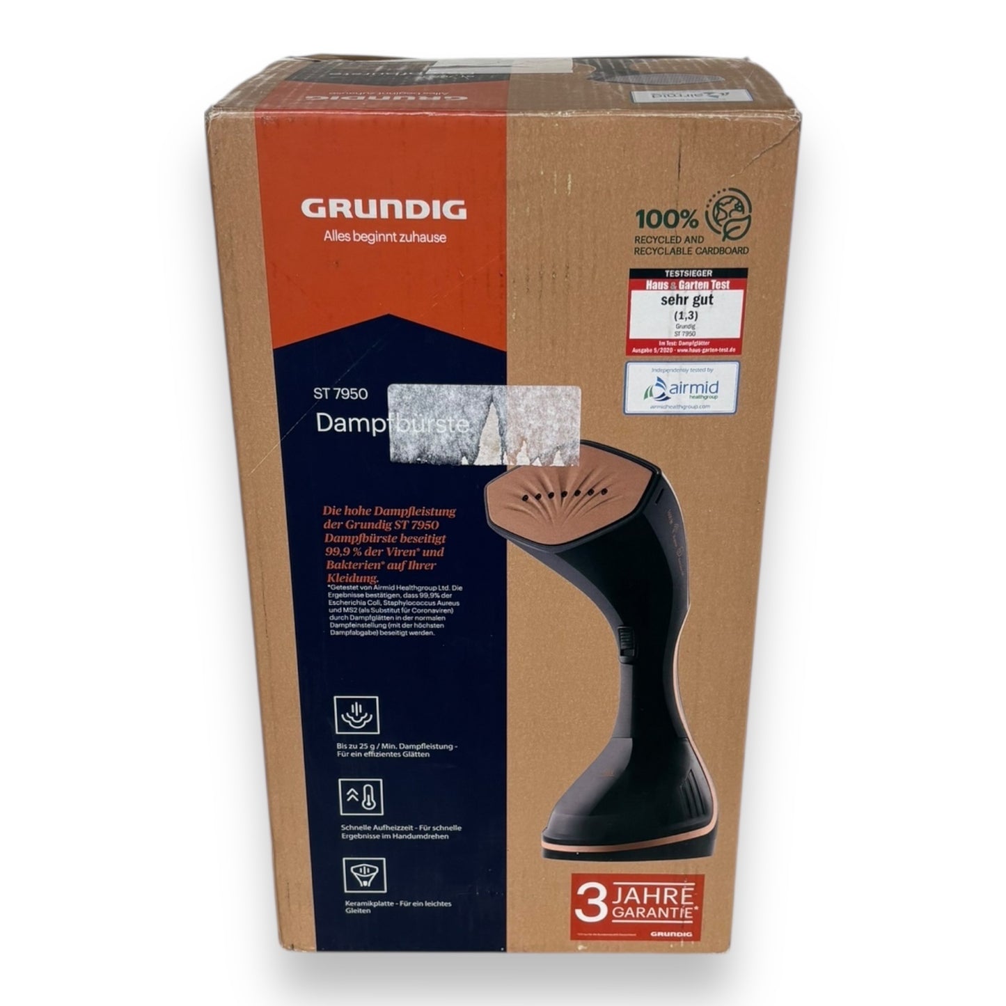 Grundig ST 7950 Dampfbürste 1600 W Keramikbeschichtet