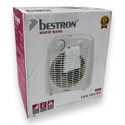 Bestron Heizlüfter mit 2 Leistungsstufen, inkl. Umkippsicherung & Überhitzungsschutz 2000 Watt
