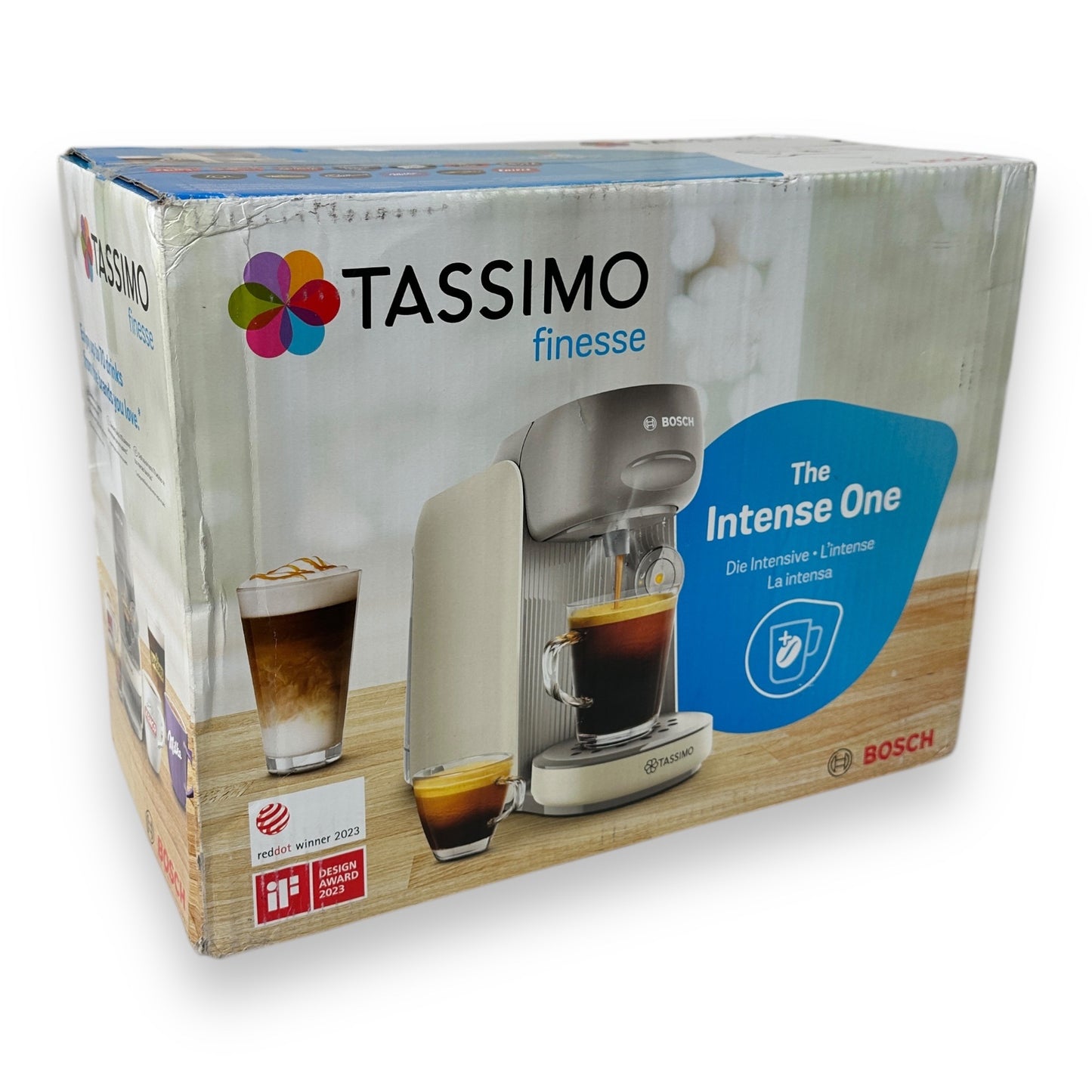 Tassimo TAS167 Kapselmaschine mehr Intensität per Knopfdruck, creme