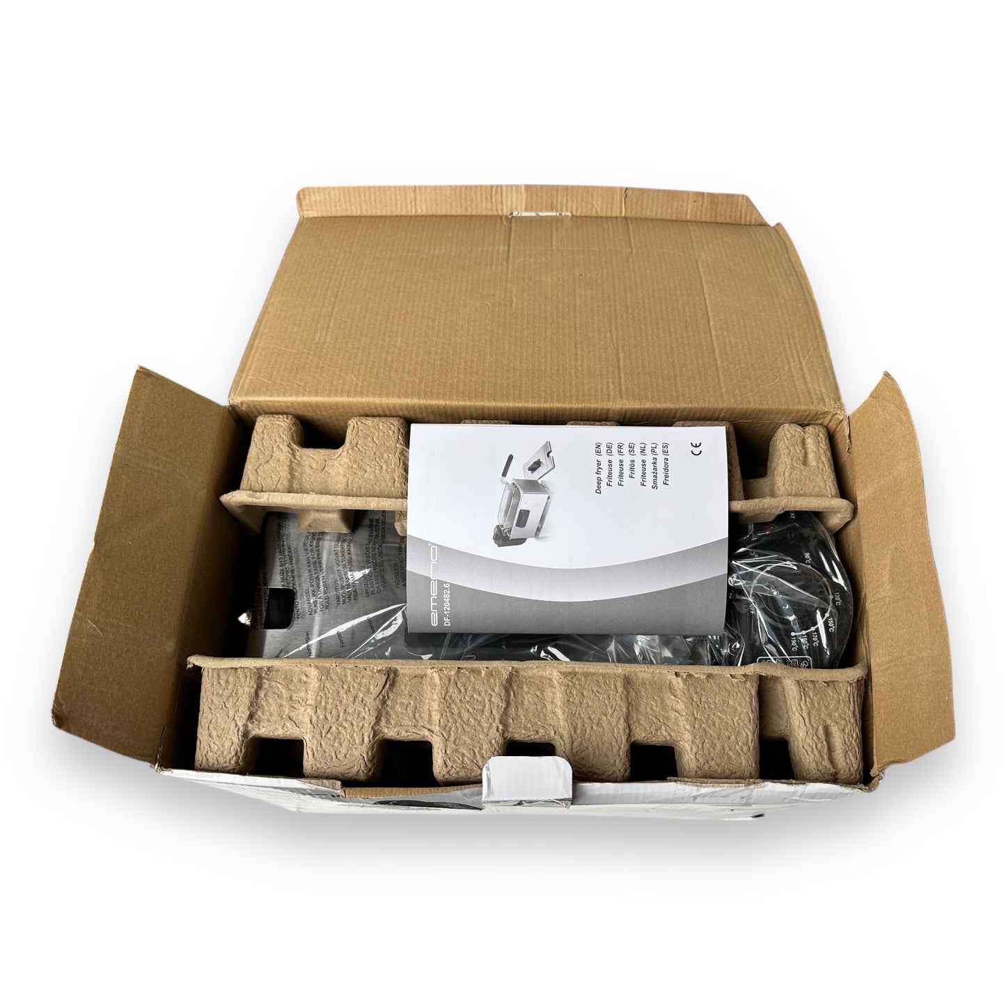 Emerio DF-120482 Kaltzonenfritteuse silberfarben Fassungsvermögen 0,6 kg