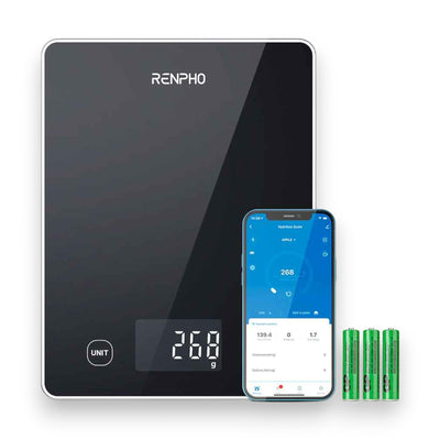 Renpho Küchenwaage Calibra 1L Smarte Küchenwaage für präzise Ernährungstracking & Zielerreichung