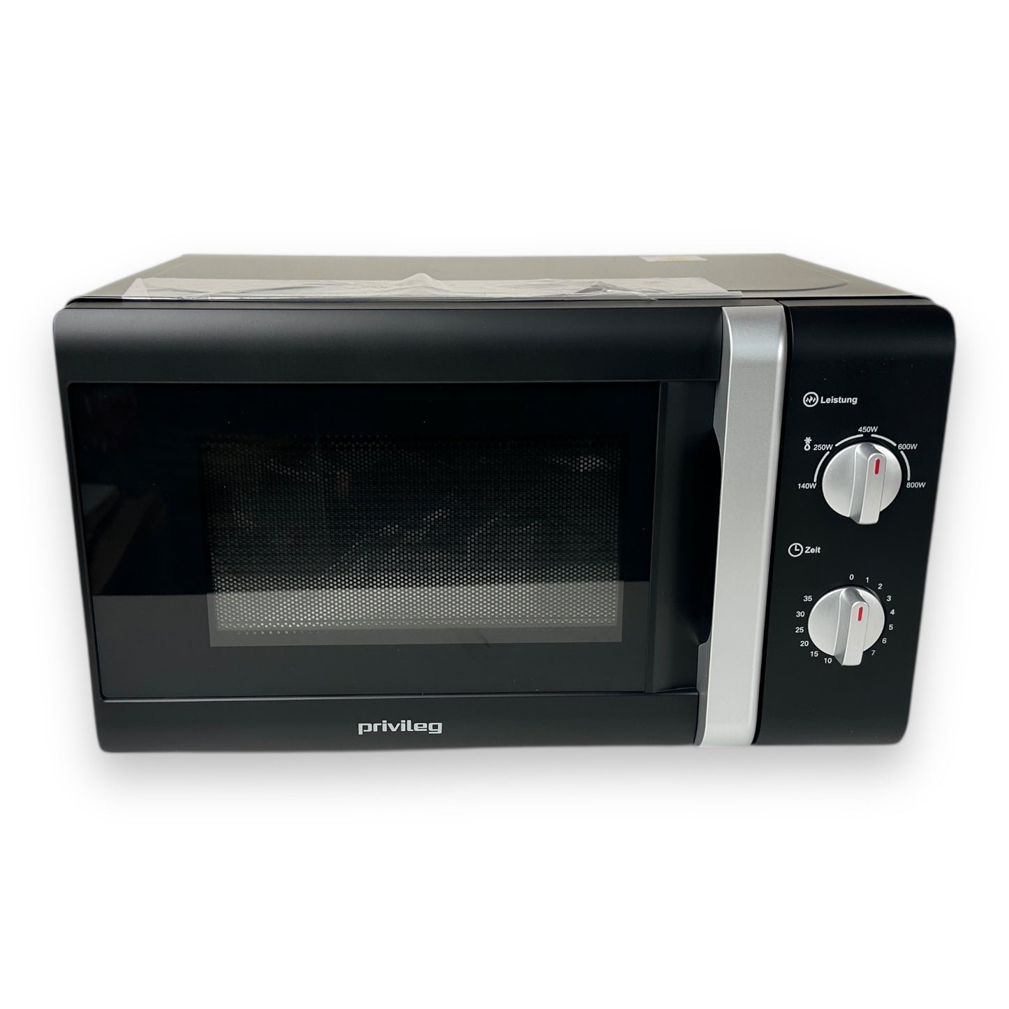 Privileg Mikrowelle 64111926 mit 5 Leistungsstufen silber