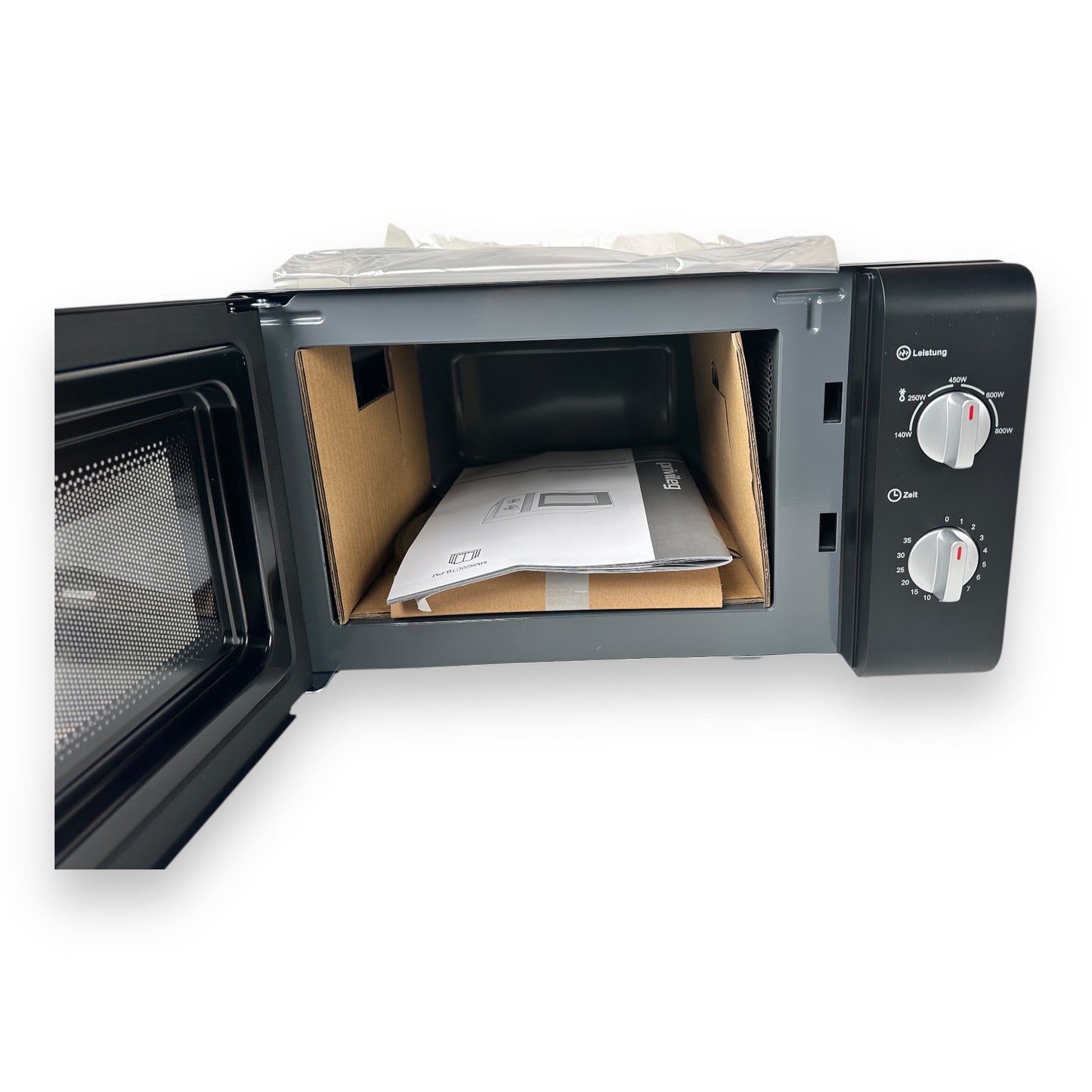 Privileg Mikrowelle 64111926 mit 5 Leistungsstufen silber