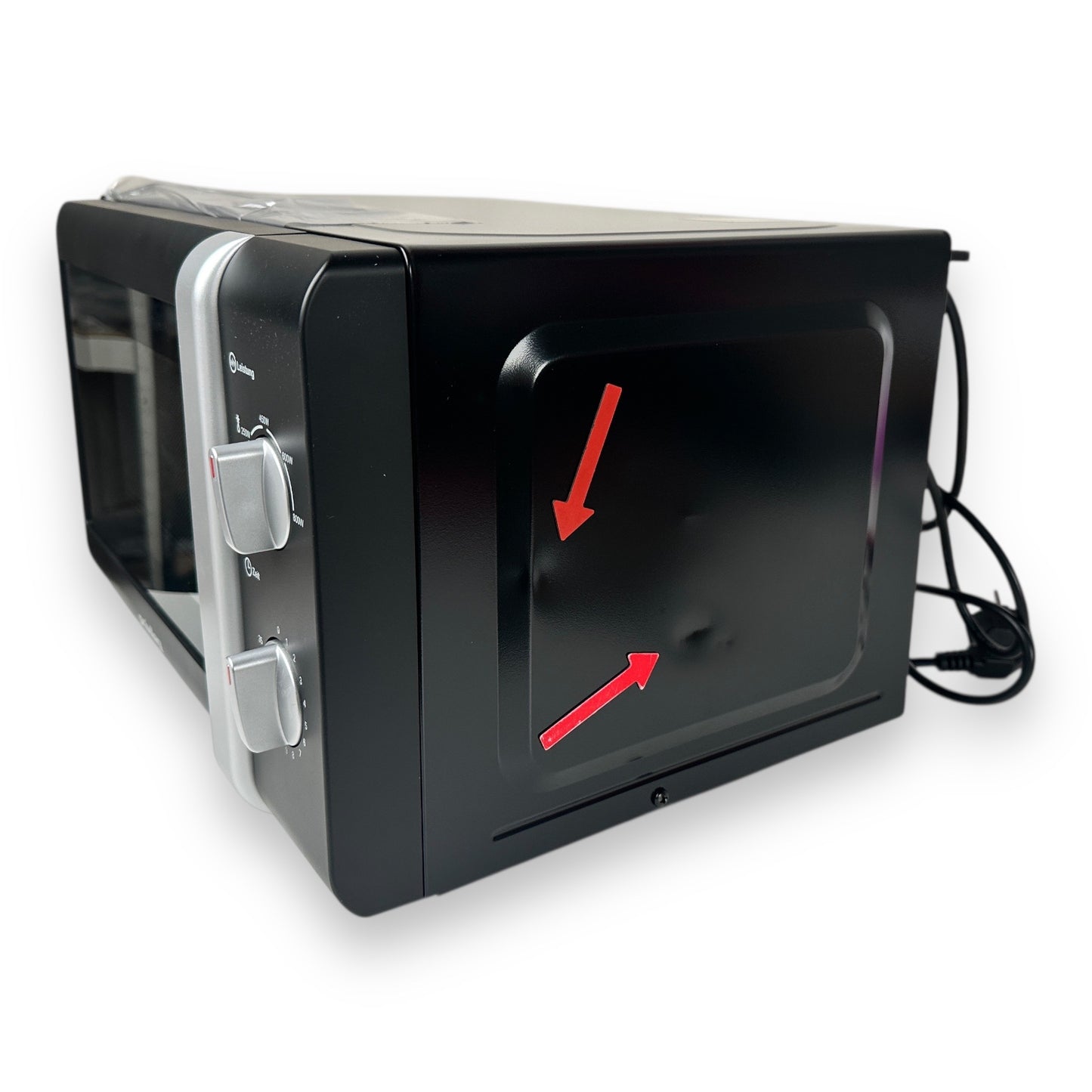 Privileg Mikrowelle 64111926 mit 5 Leistungsstufen silber