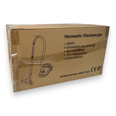 Hanseatic HBVC80012WMC Bodenstaubsauger super silence 800W