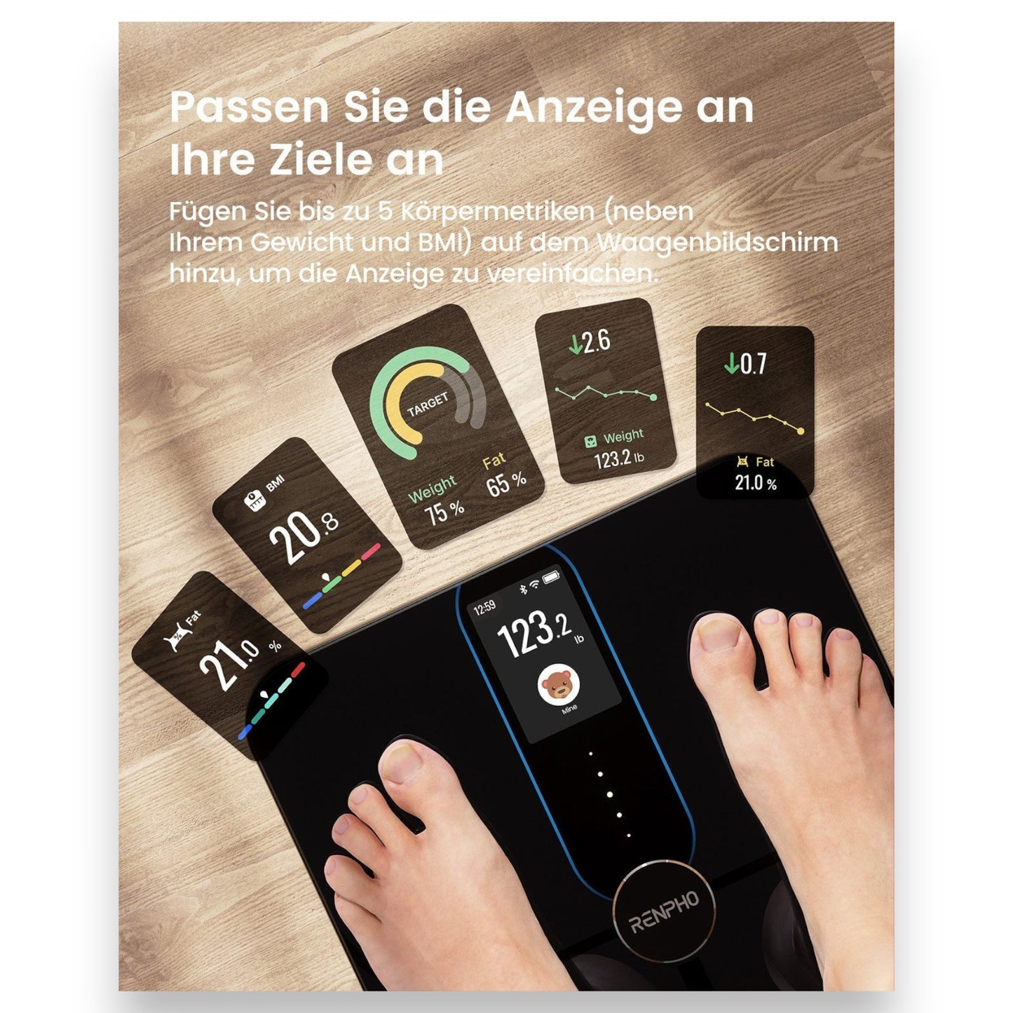 Renpho Elis Nova WIFI A031  Körper-Analyse-Waage