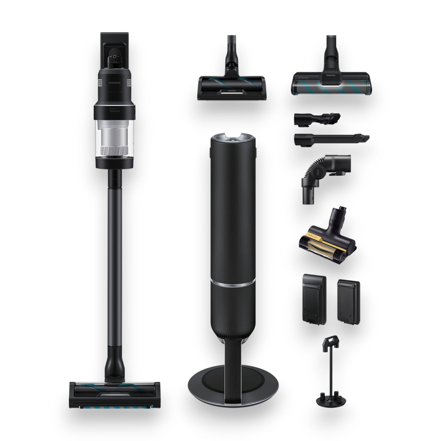 Samsung BESPOKE Jet AI Akku+ CompleteClean Akku-Handstaubsauger VS28C97B4QK/WD 2x Akkus