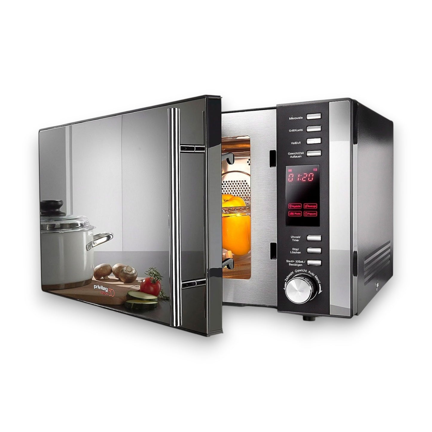 Privileg Mikrowelle 285902 3-in-1 Gerät, 900W