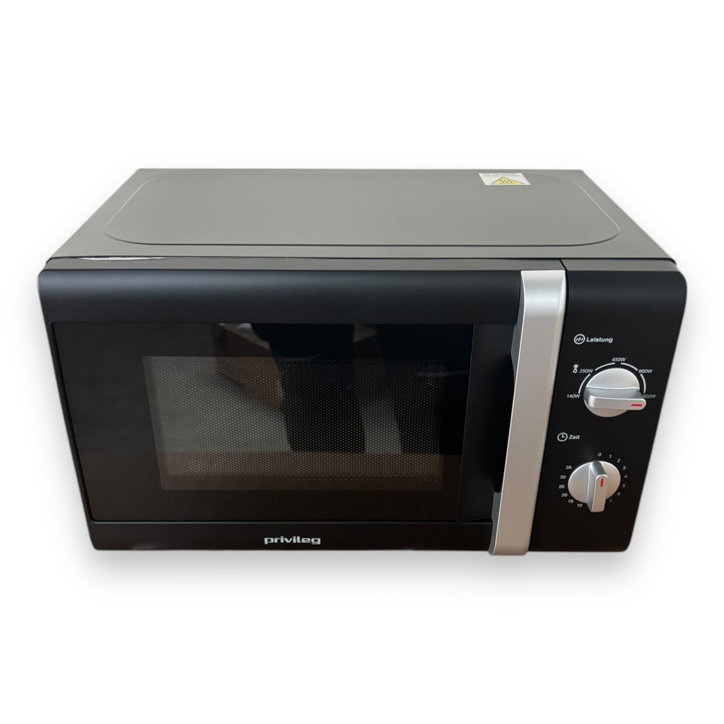 Privileg Mikrowelle 64111926 mit 5 Leistungsstufen silber